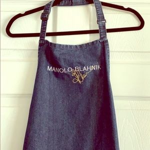 Rihanna x Manolo Blahnik denim dessert apron